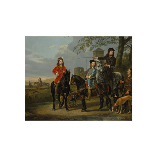 Equestrian Portrait of Cornelis and Michiel Pompe van Meerdervoort — Aelbert Cuyp Fine Art Poster