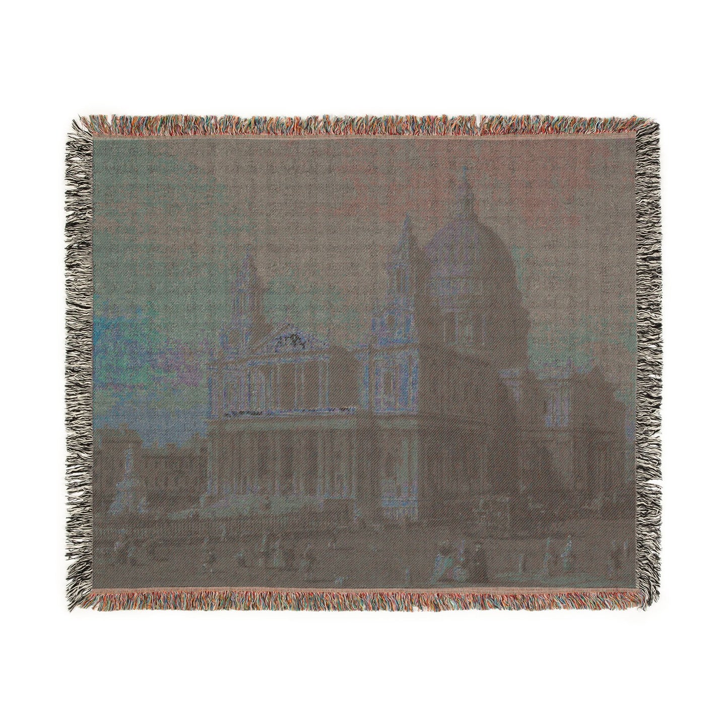Canaletto - St. Paul's Cathedral - Google Art Project | Woven Tapestry Blanket