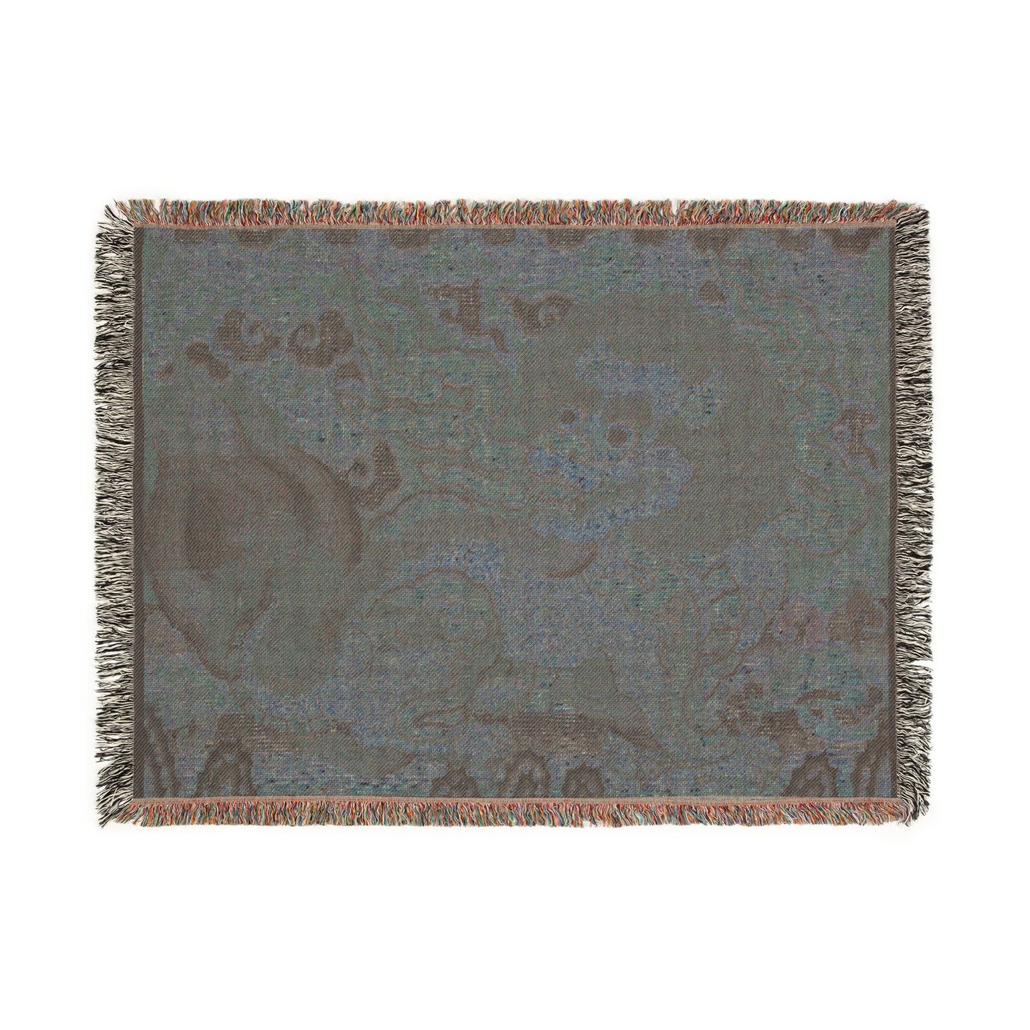 152_rank-badge-with-lion-ming | Woven Tapestry Blanket