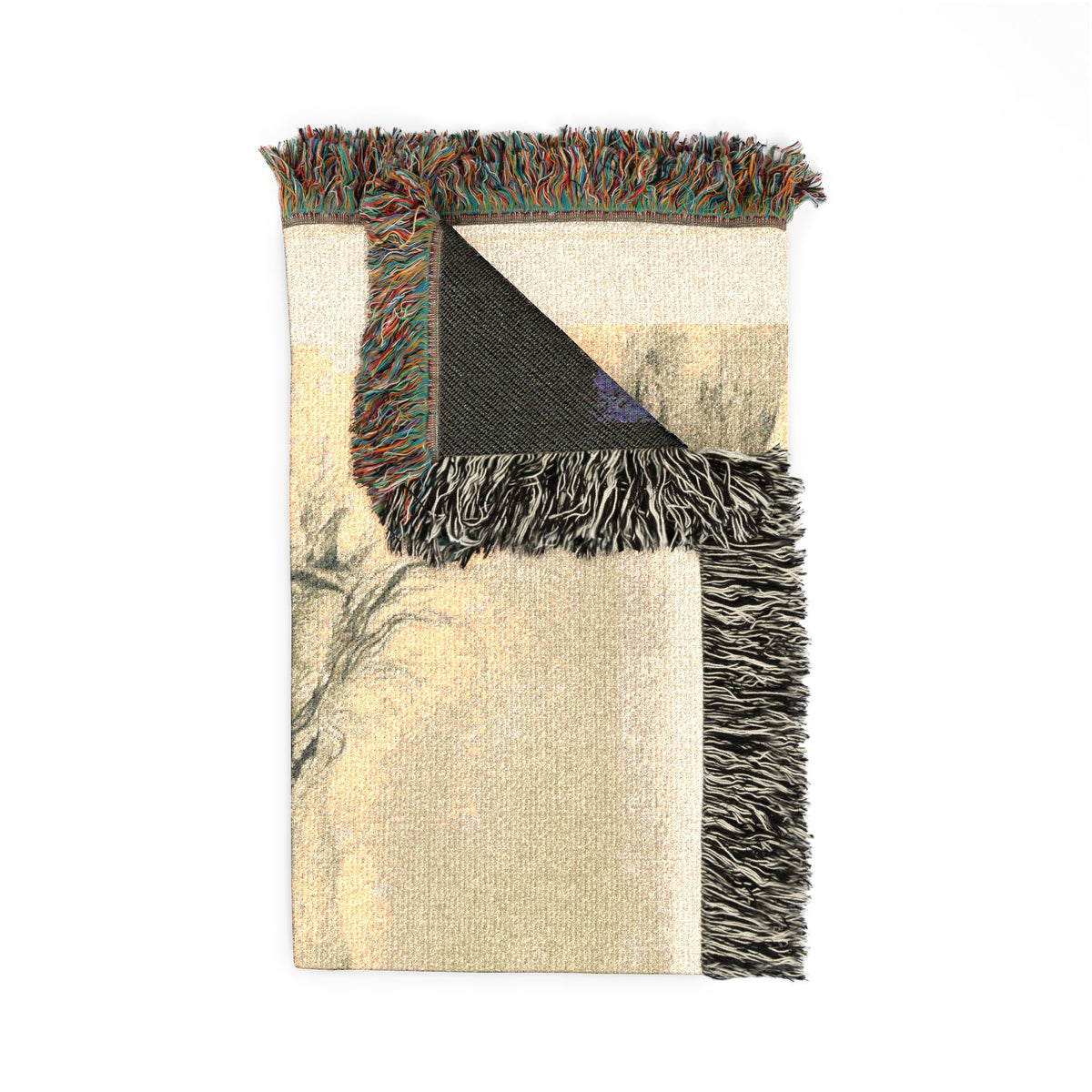 Fallen Horse and Dead Knight — Delacroix Tapestry Blanket