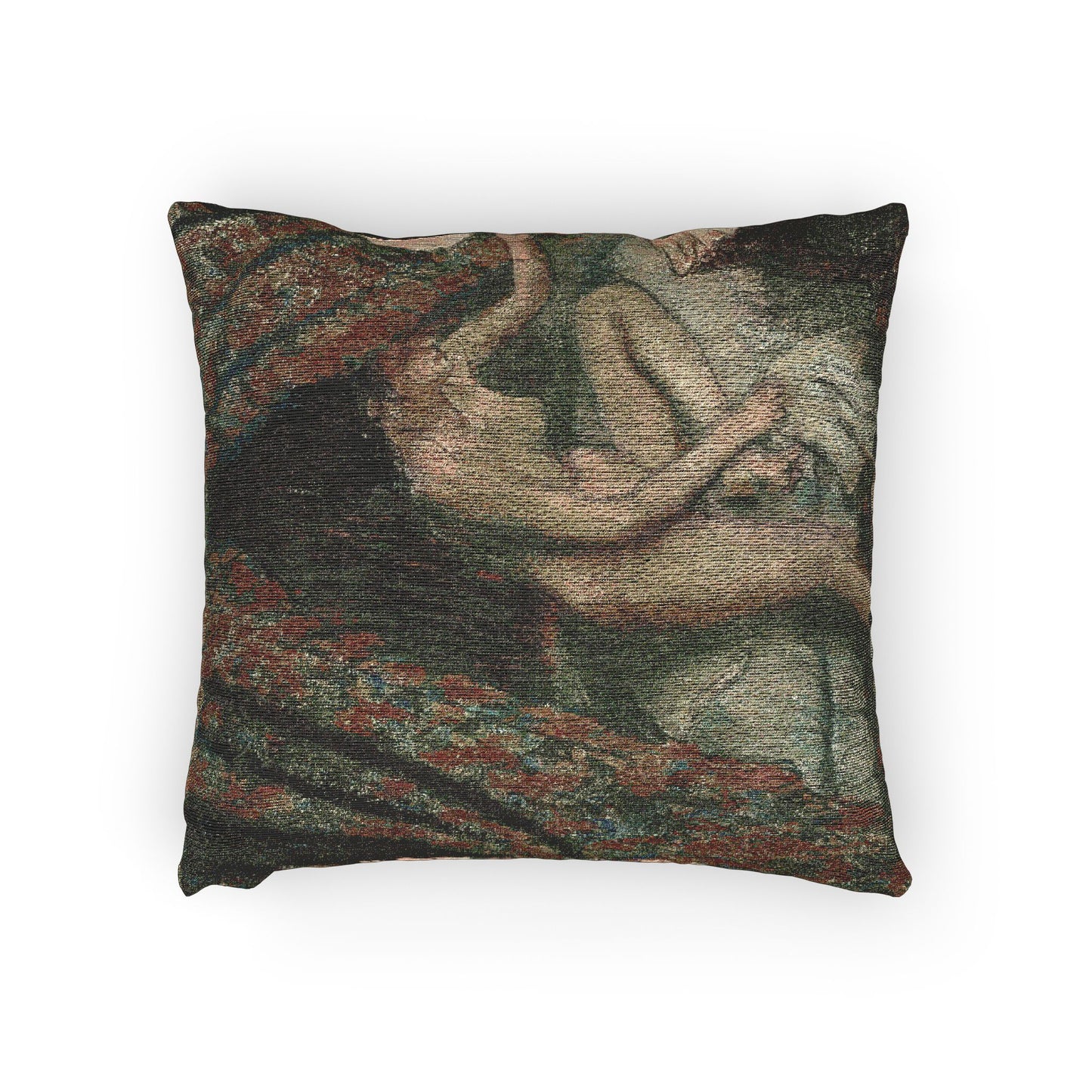 Hilaire Germain Edgar Degas - Retiring | Woven Pillow