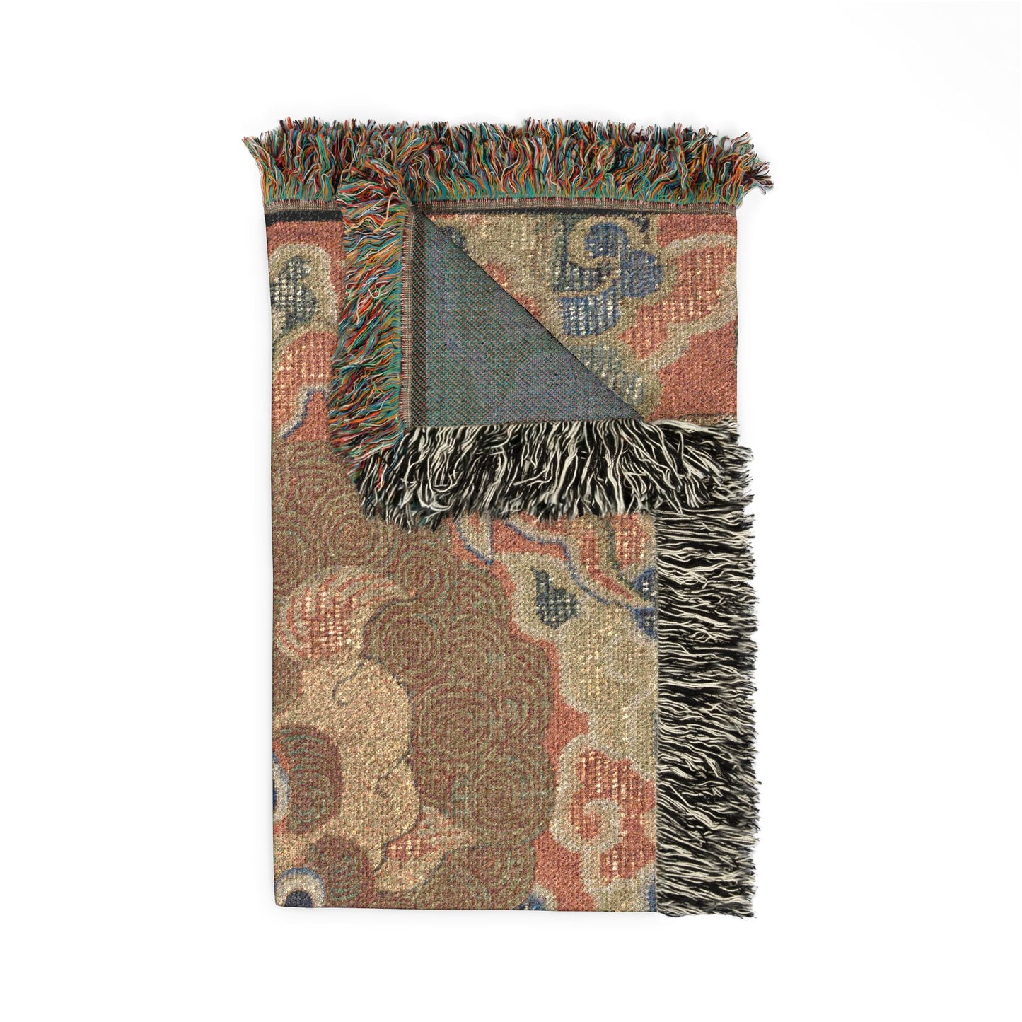152_rank-badge-with-lion-ming | Woven Tapestry Blanket