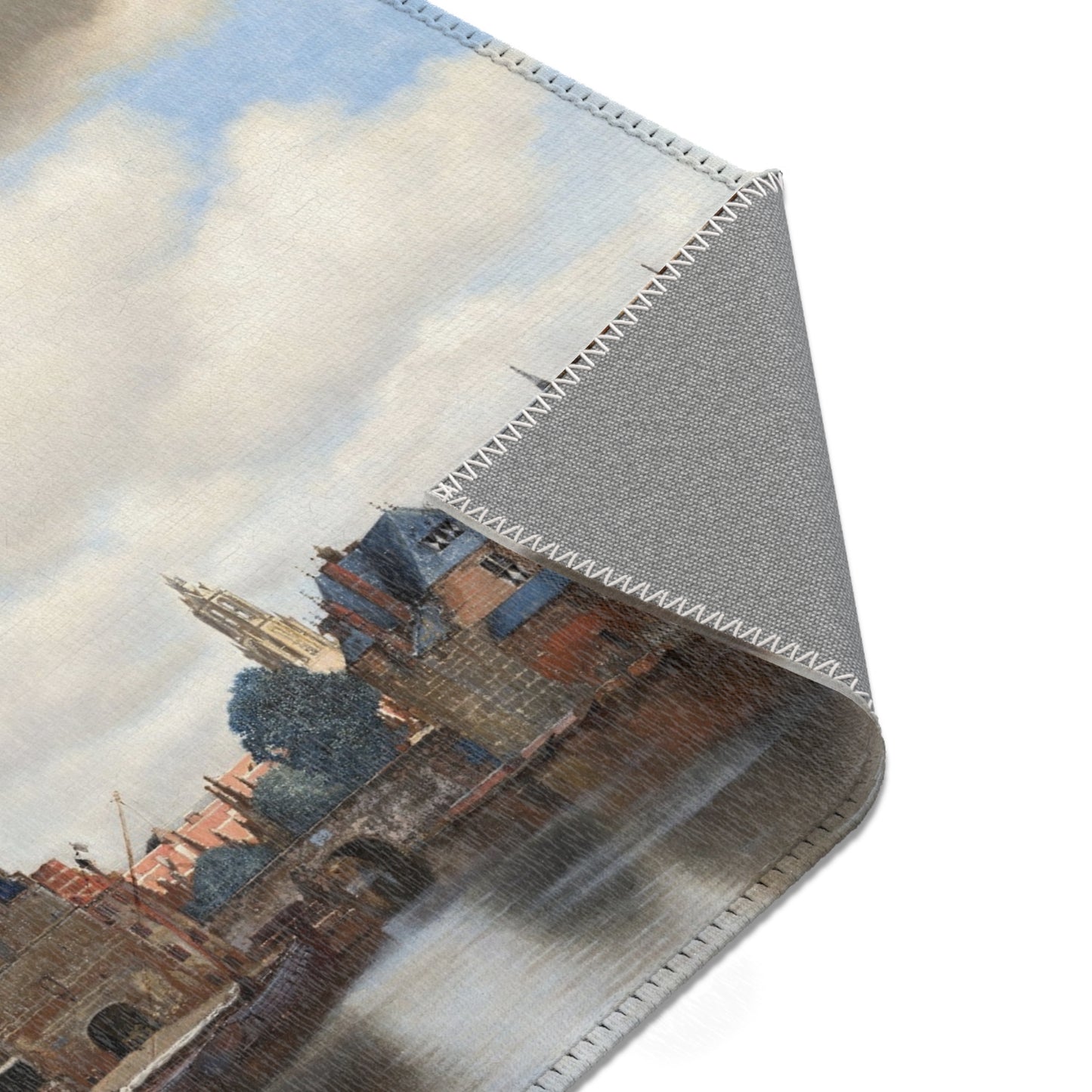 Johannes Vermeer - View of Delft - 92 - Mauritshuis | Area Rug
