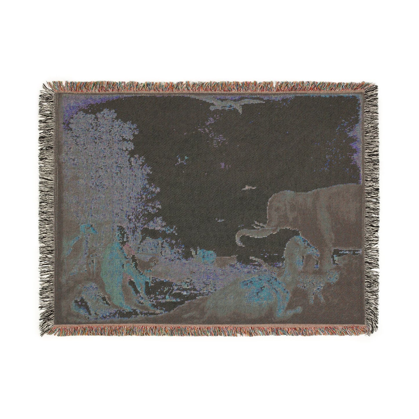 Dessau, Anhaltische Gemäldegalerie, Aelbert Jacobsz. Cuyp, Orpheus und die Tiere | Woven Tapestry Blanket
