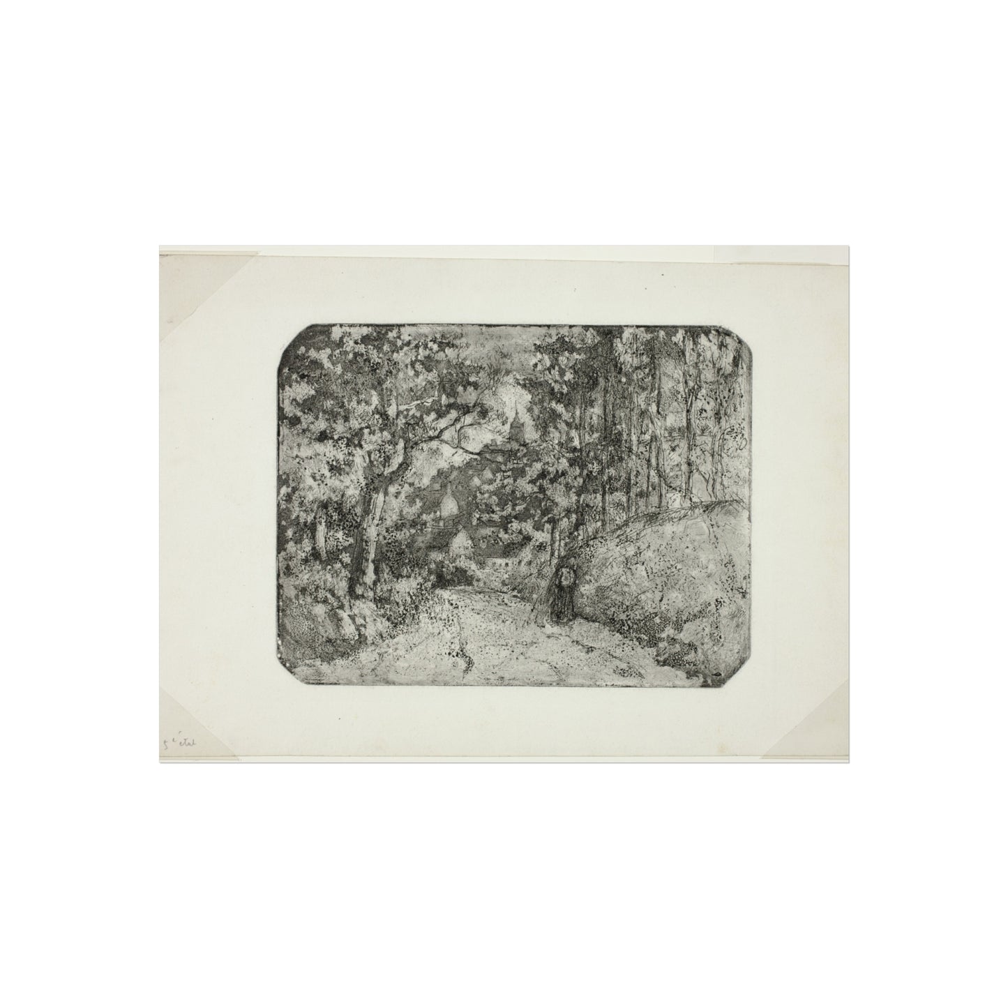 Camille Pissarro - Wooded Lane at Pontoise | Fine Art Poster