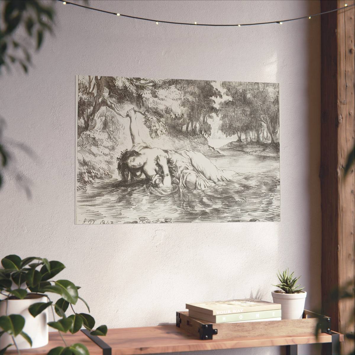 Ophelia's Death — Eugène Delacroix Fine Art Poster
