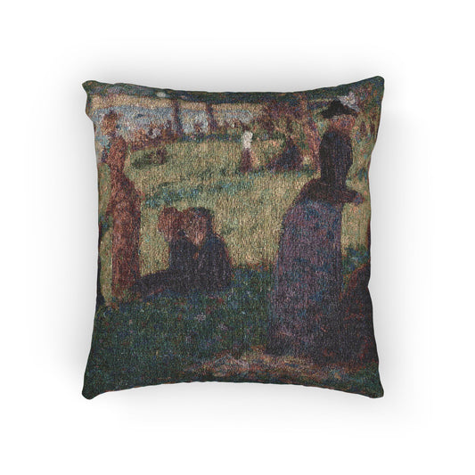 Oil Sketch for A Sunday on La Grande Jatte — Seurat Pillow