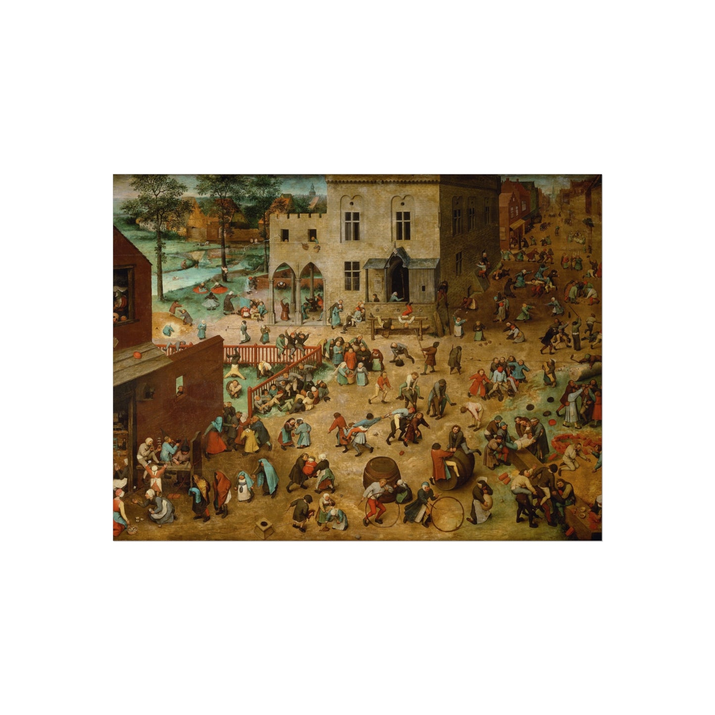 Pieter Bruegel the Elder - Children’s Games - Google Art Project | Fine Art Poster
