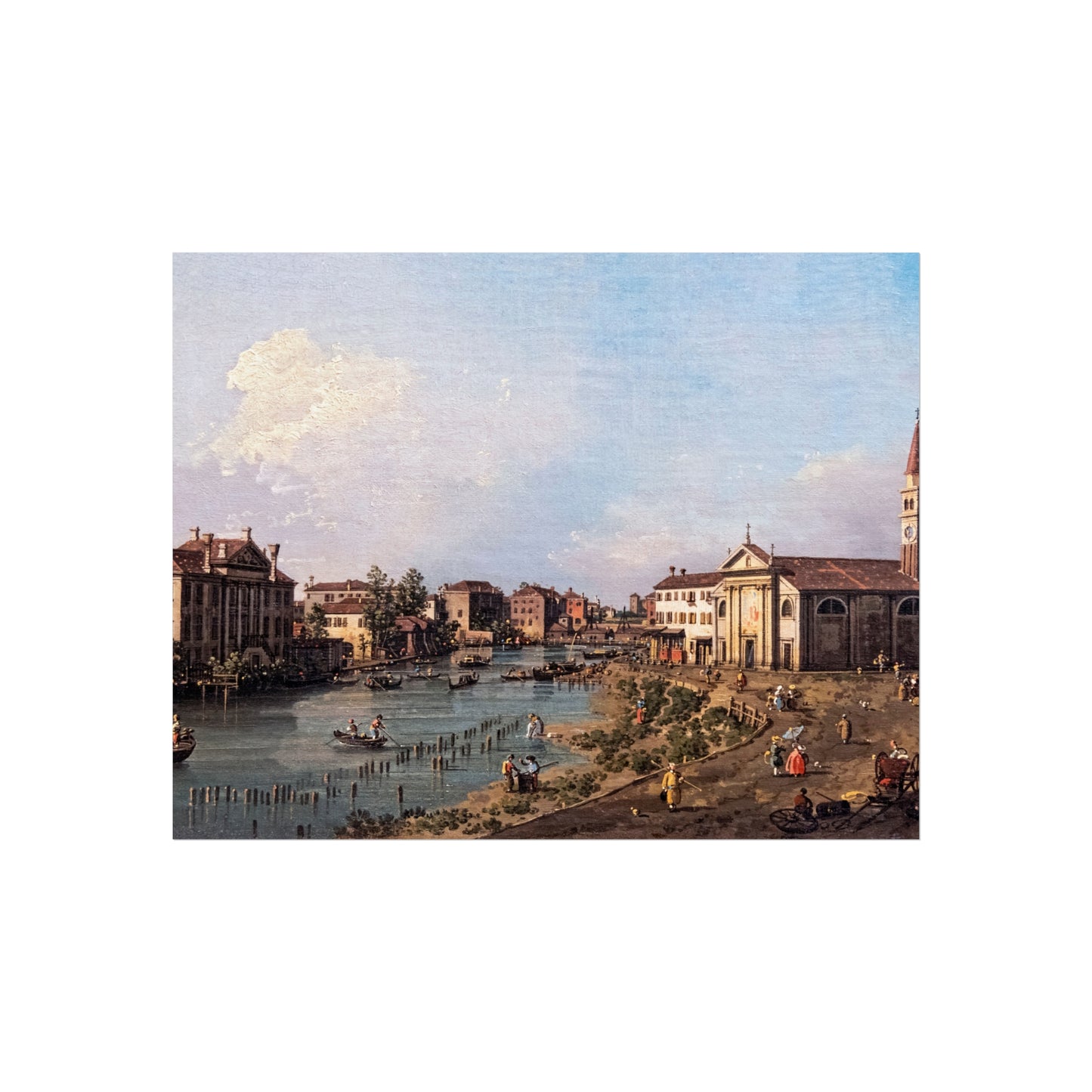 Bemberg Fondation Toulouse - Vue de Dolo - Canaletto ca 1740 - Inv 1011 | Fine Art Poster