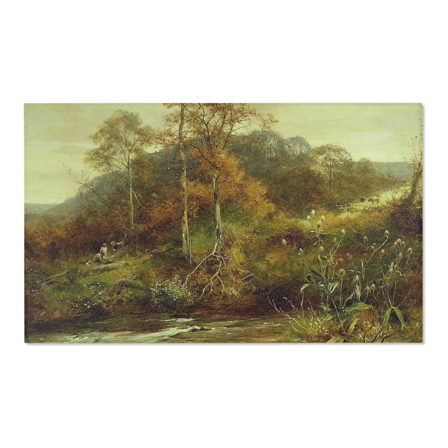 David Bates - Autumn River Scene, The Brook | Area Rug