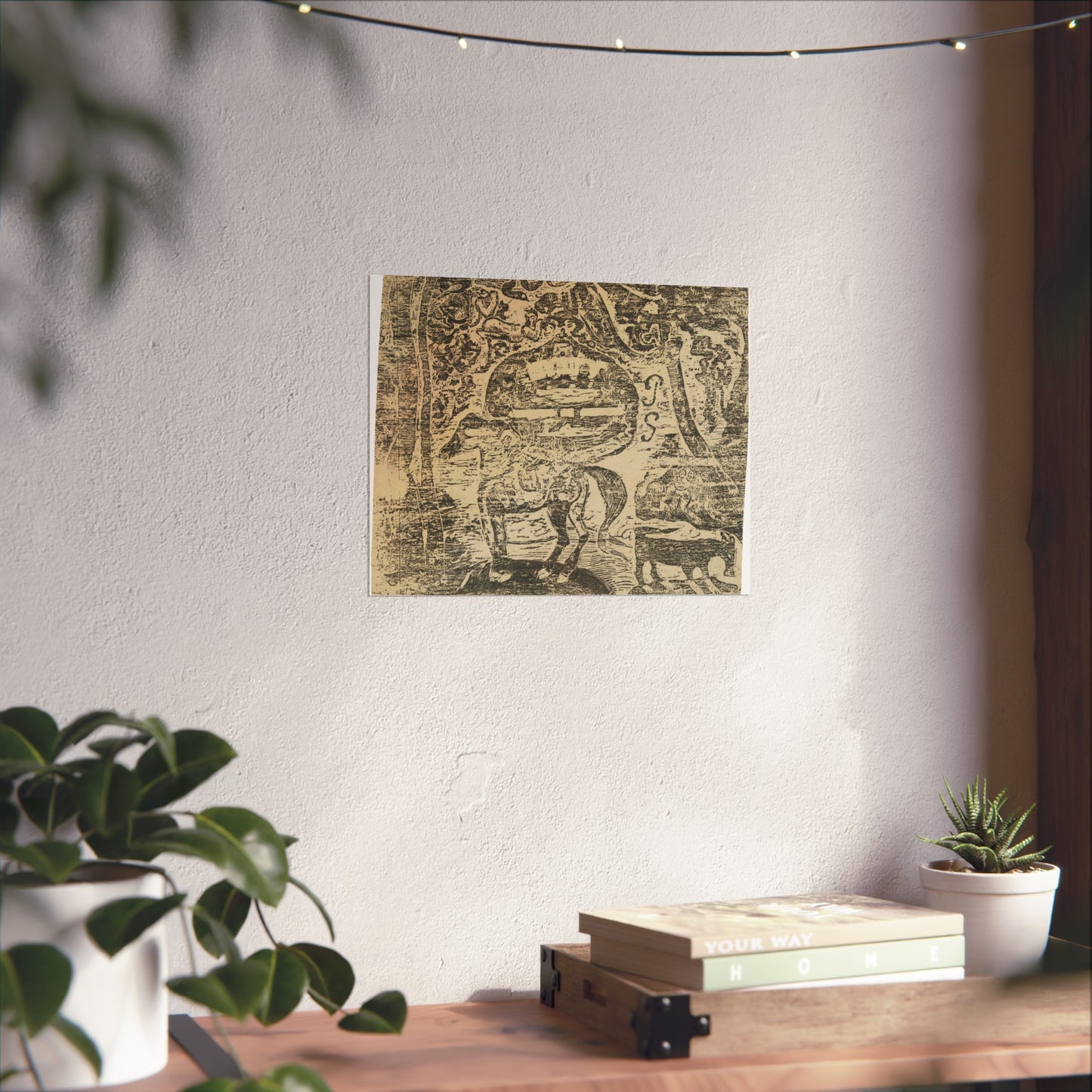 Paul Gauguin - Horse, with Other Animals and Ornaments | Fine Art Poster