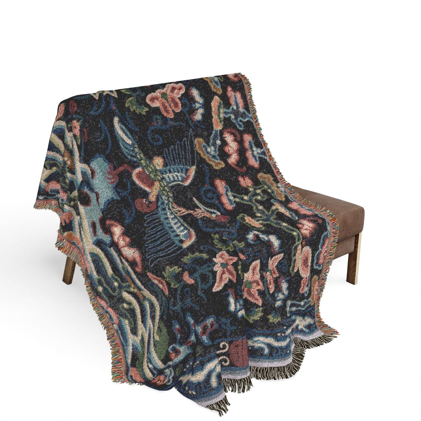 126_rank-badge | Woven Tapestry Blanket