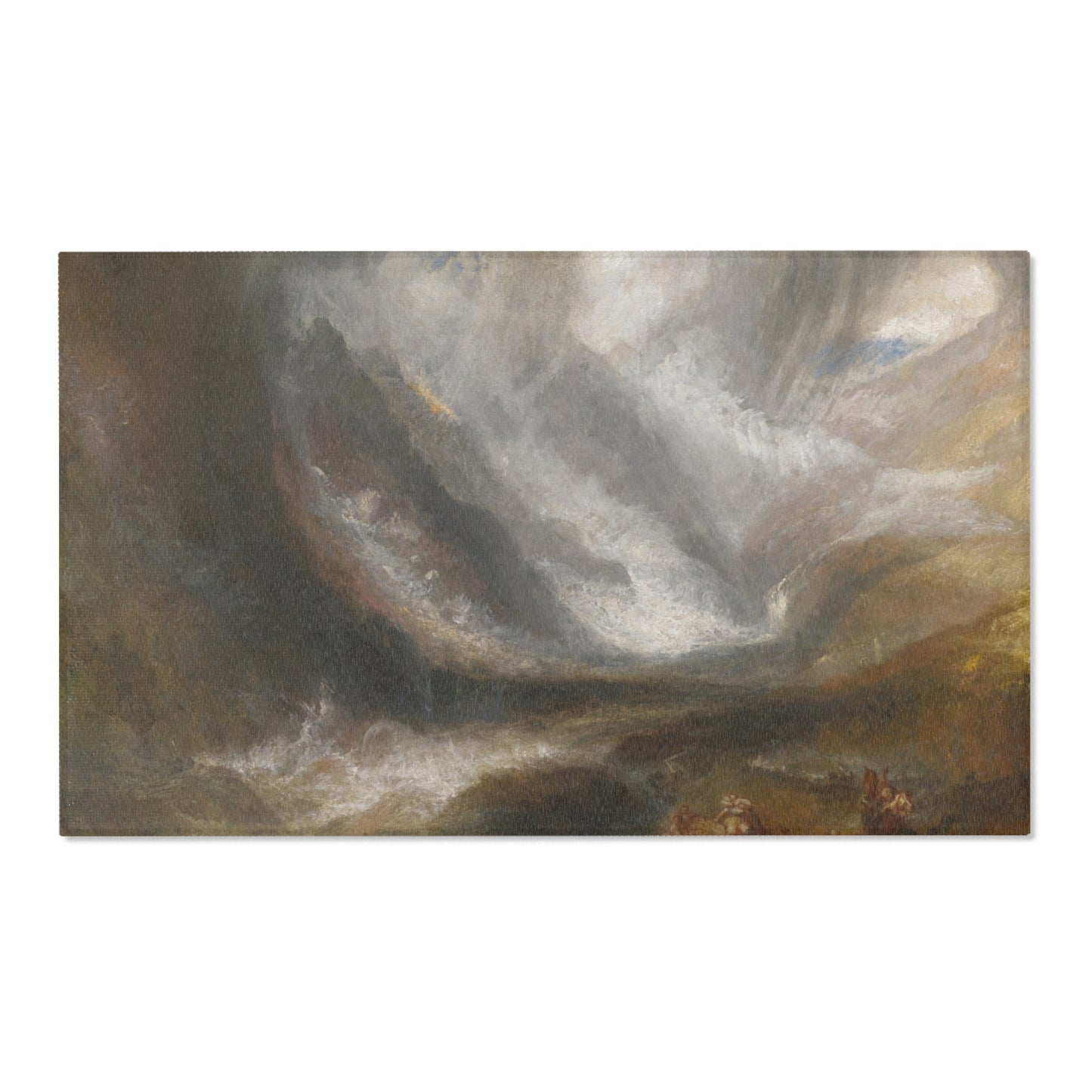 Joseph Mallord William Turner - Valley of Aosta Snowstorm, Avalanche, and Thunderstorm | Area Rug