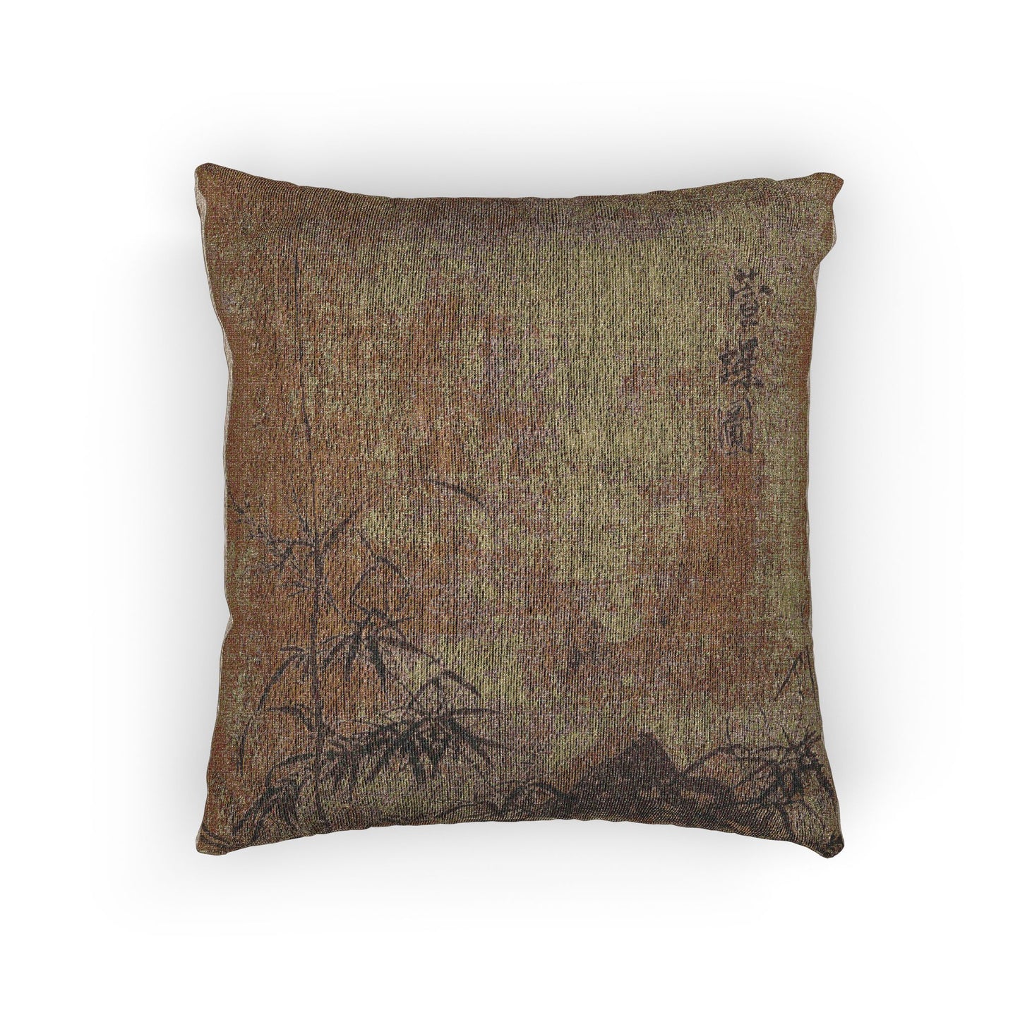 Lily and Butterflies Woven Pillow