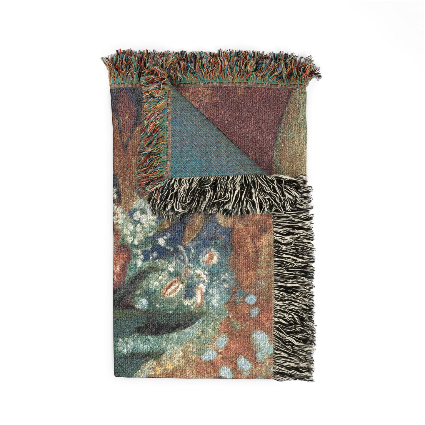 Vase of Flowers Woven Throw Blanket