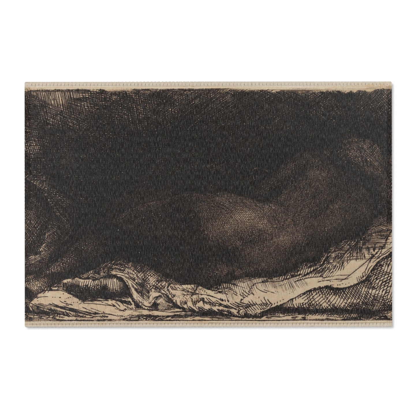 Rembrandt van Rijn - Reclining Female Nude | Area Rug