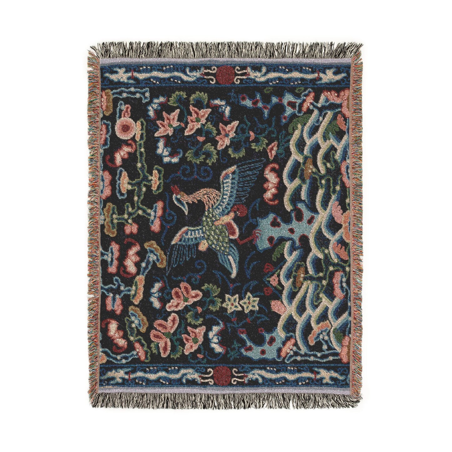 126_rank-badge | Woven Tapestry Blanket