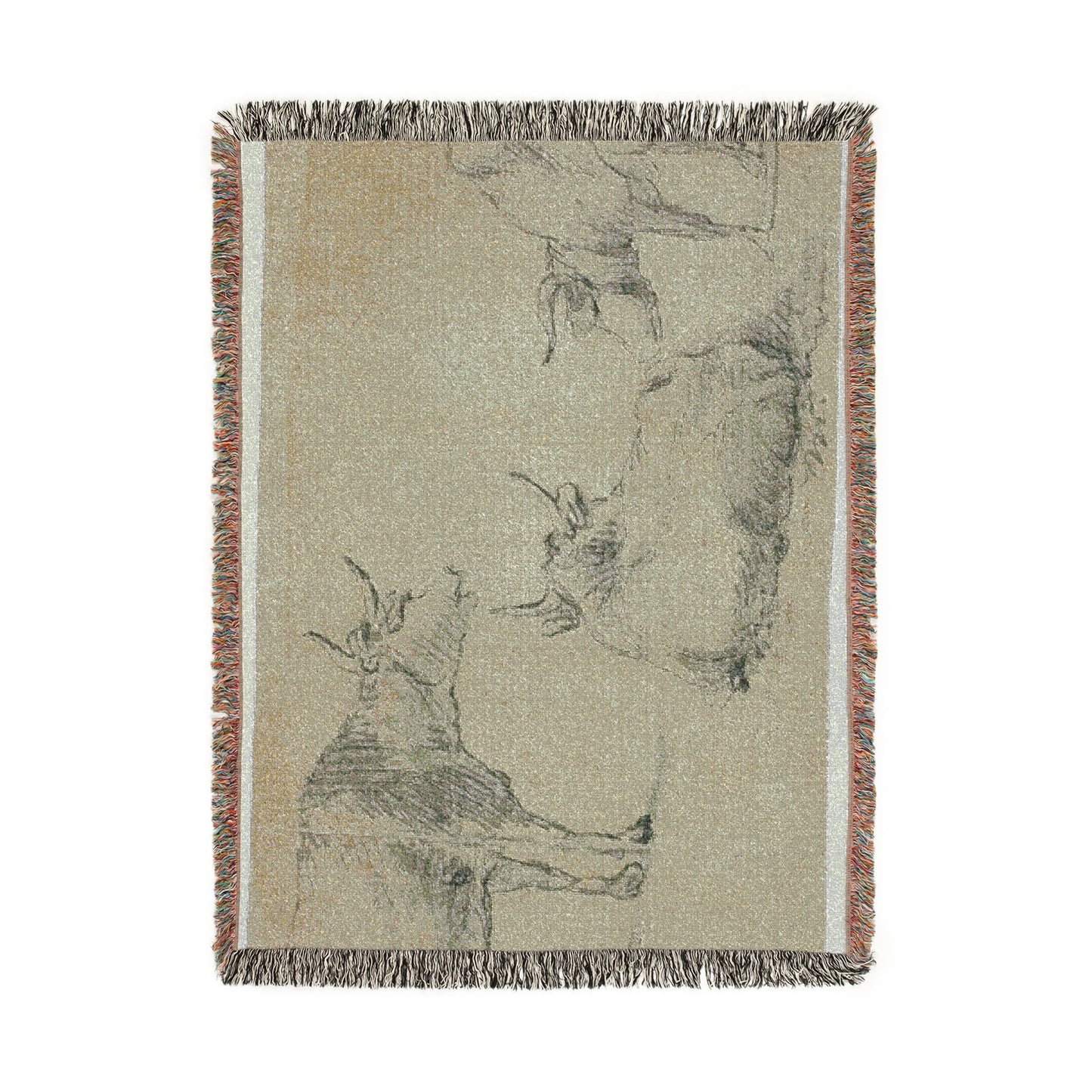 Aelbert Cuyp - Three Sketches of Cows | Woven Tapestry Blanket