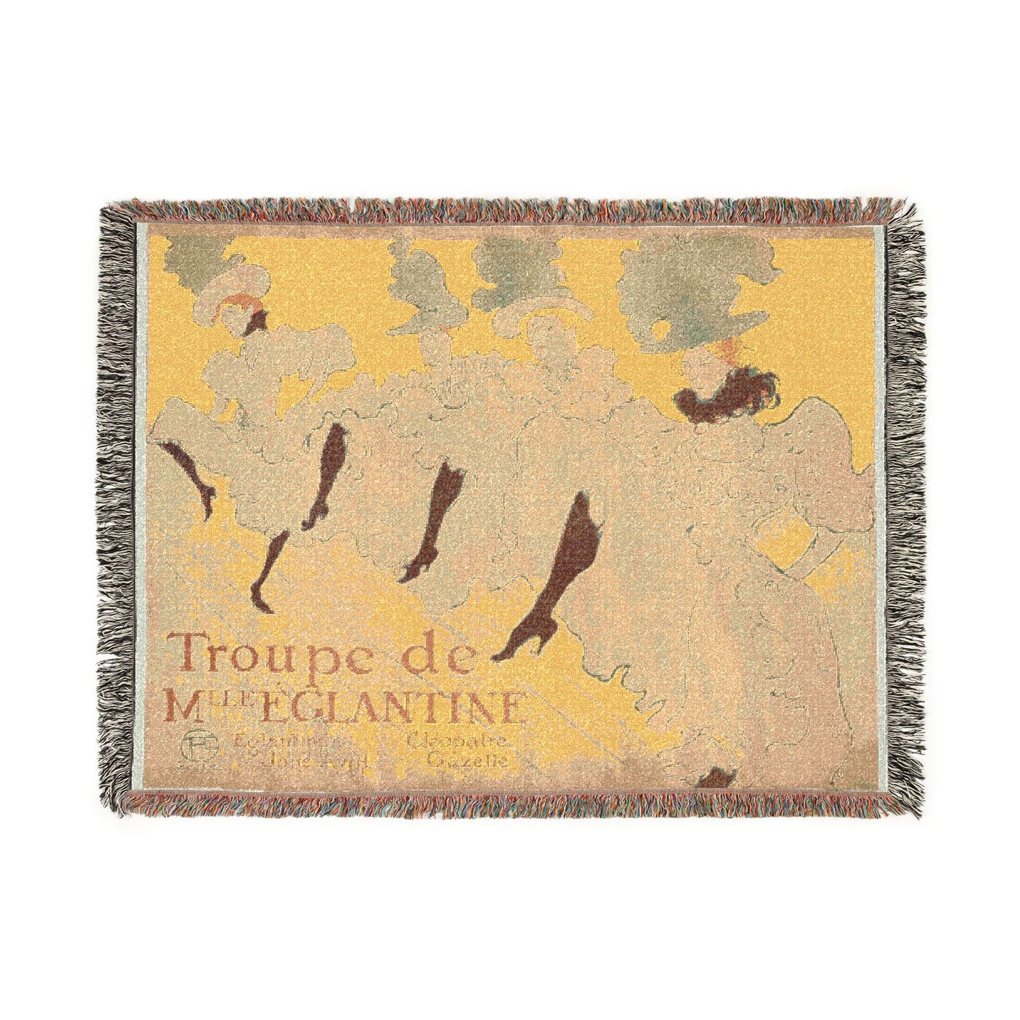 Henri de Toulouse-Lautrec - Mademoiselle Eglantine's Troupe | Woven Tapestry Blanket