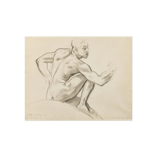 Seated Male Nude — John Singer Sargent Fine Art Poster
