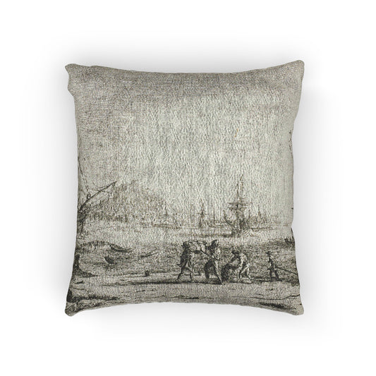Harbor with a Large Tower — Lorrain Pillow