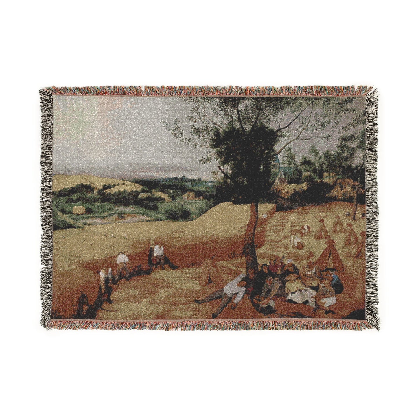 Pieter Bruegel the Elder- The Harvesters - Google Art Project | Woven Tapestry Blanket