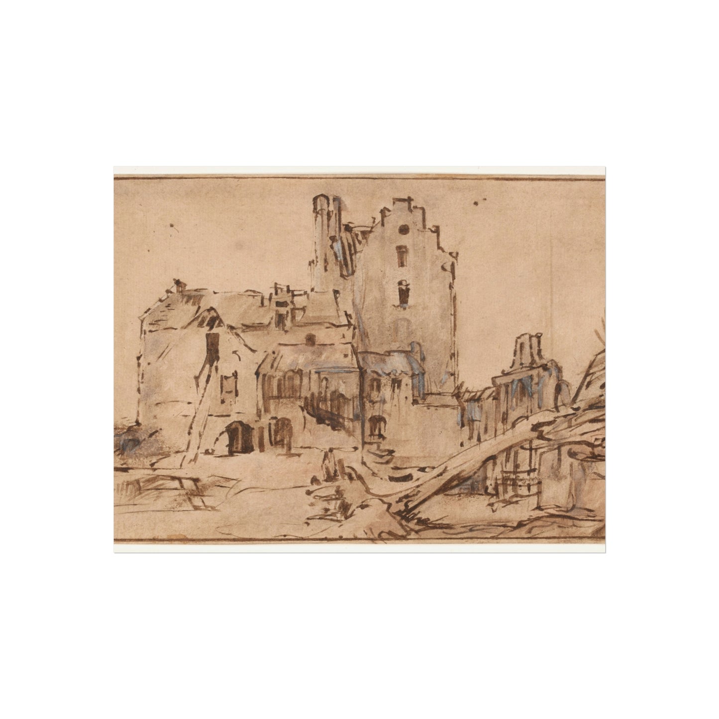 Rembrandt van Rijn - Kostverloren Castle in Decay | Fine Art Poster