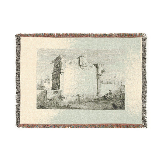 Title Page, from the Vedute — Canaletto Tapestry Blanket