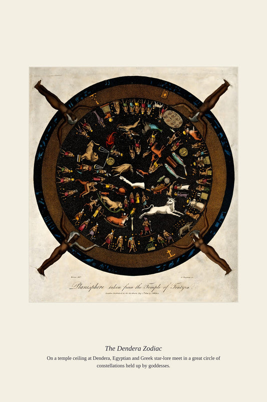 The Dendera Zodiac — antique art print