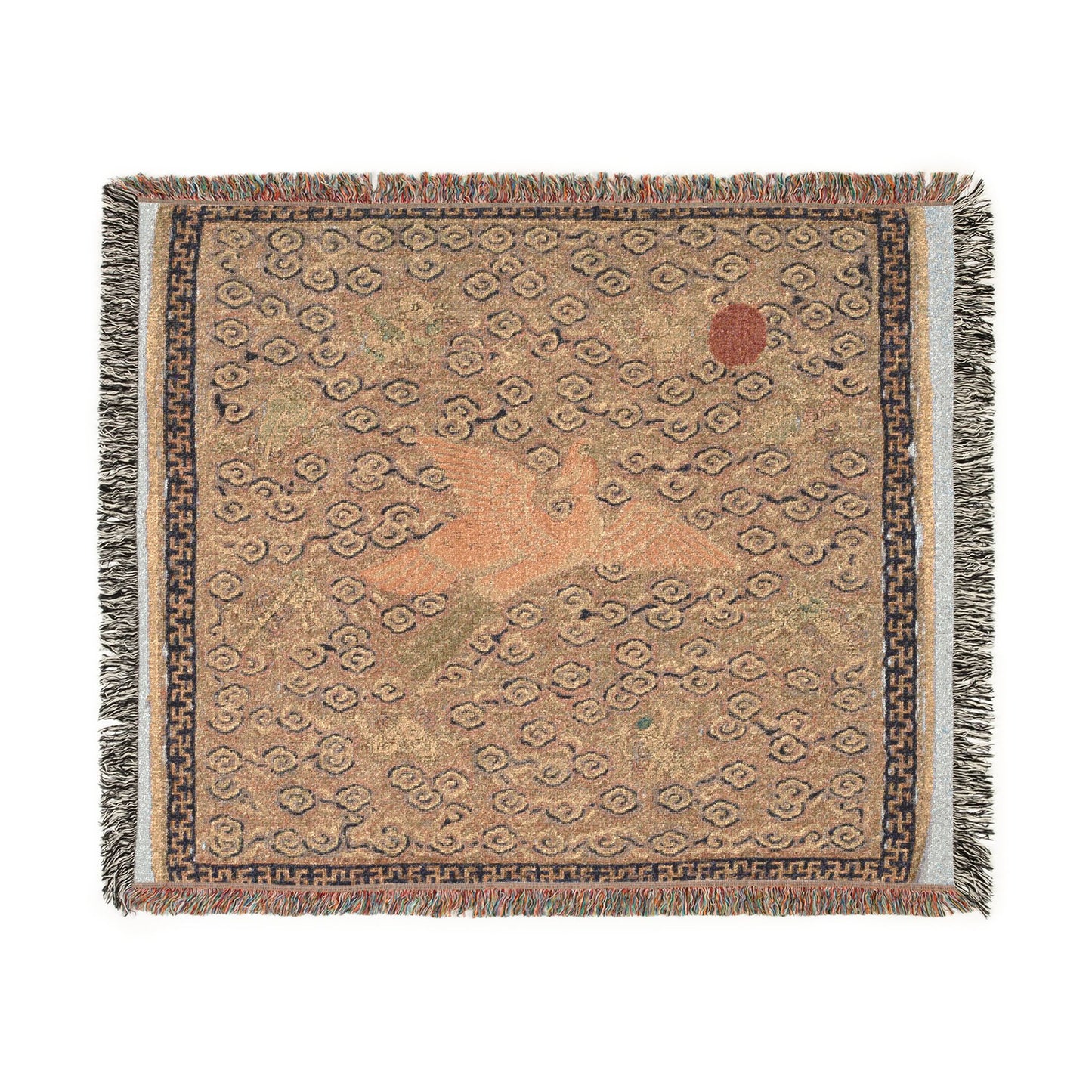 133_rank-badge-buzi | Woven Tapestry Blanket