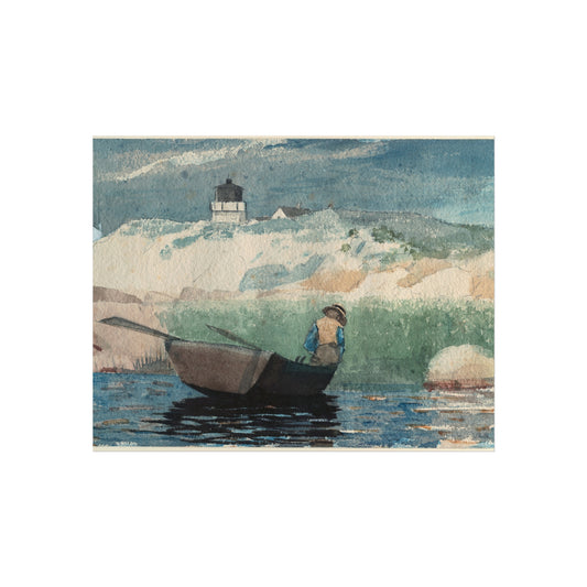 Boy in Boat, Gloucester — Winslow Homer Fine Art Poster