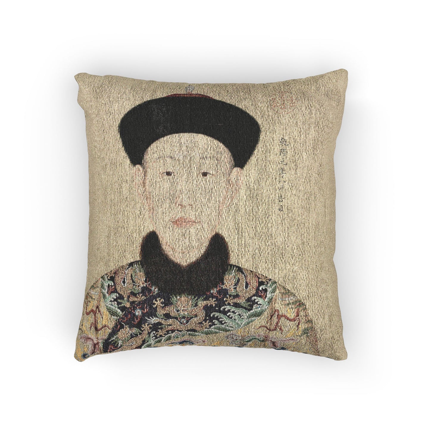 082_portraits-of-the-qianlong-emperor-and-his-tw | Woven Pillow
