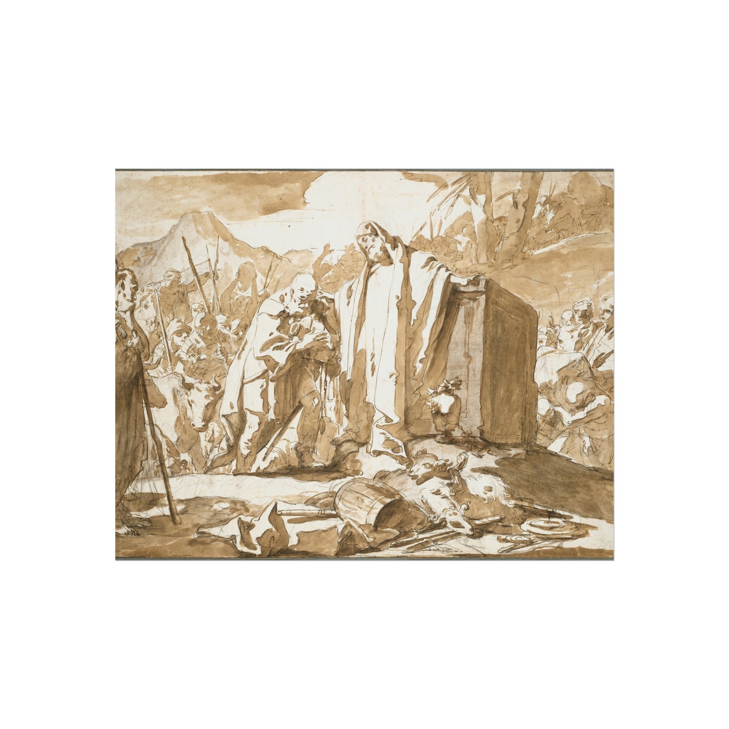 Giovanni Battista Tiepolo - The Meeting of Abraham and Melchizedek | Fine Art Poster