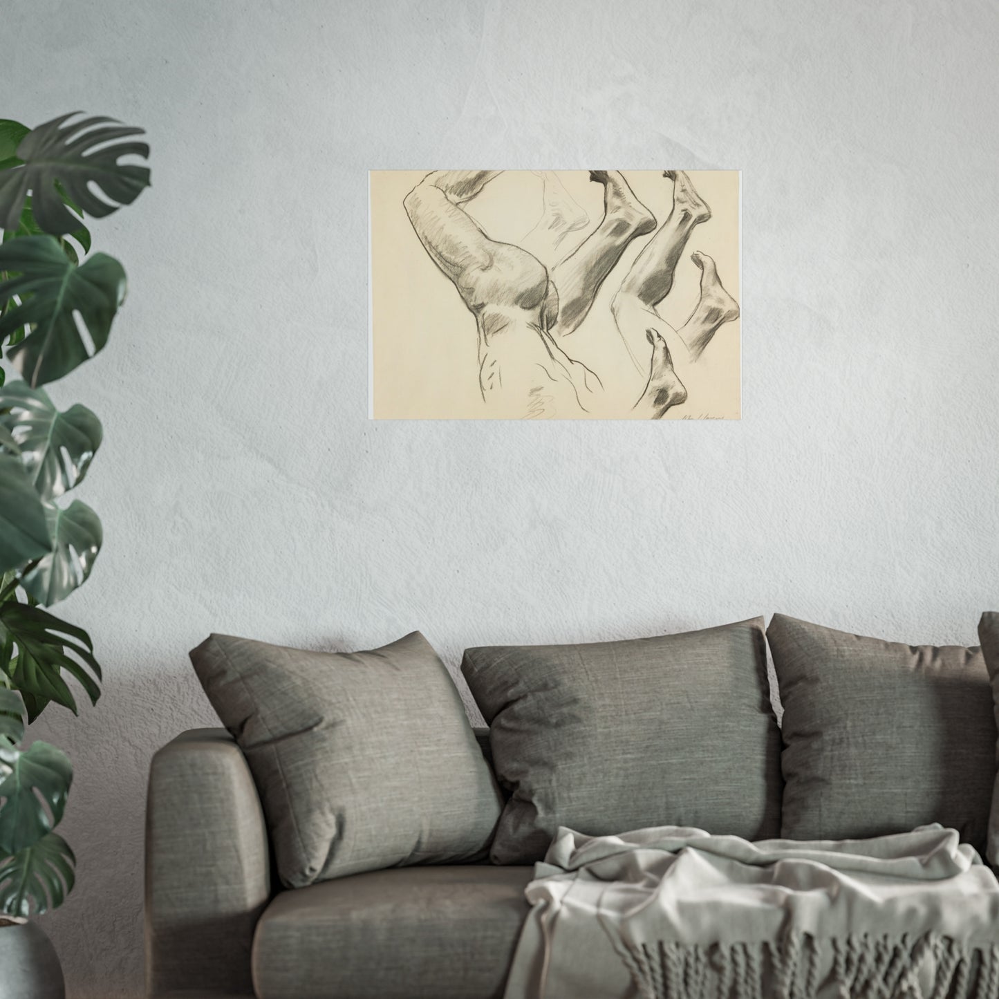 John Singer Sargent - Sketches of Legs and Feet | Fine Art Poster