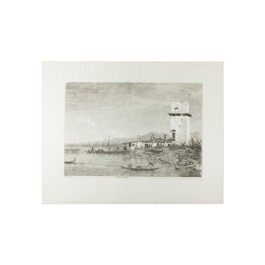 The Tower of Malghera — Canaletto Fine Art Poster