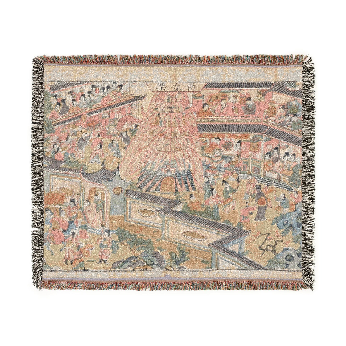 Happy New Year Woven Throw Blanket