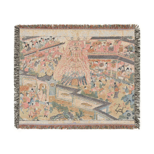 Happy New Year Woven Throw Blanket