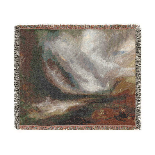 Valley of Aosta Snowstorm — Turner Tapestry Blanket