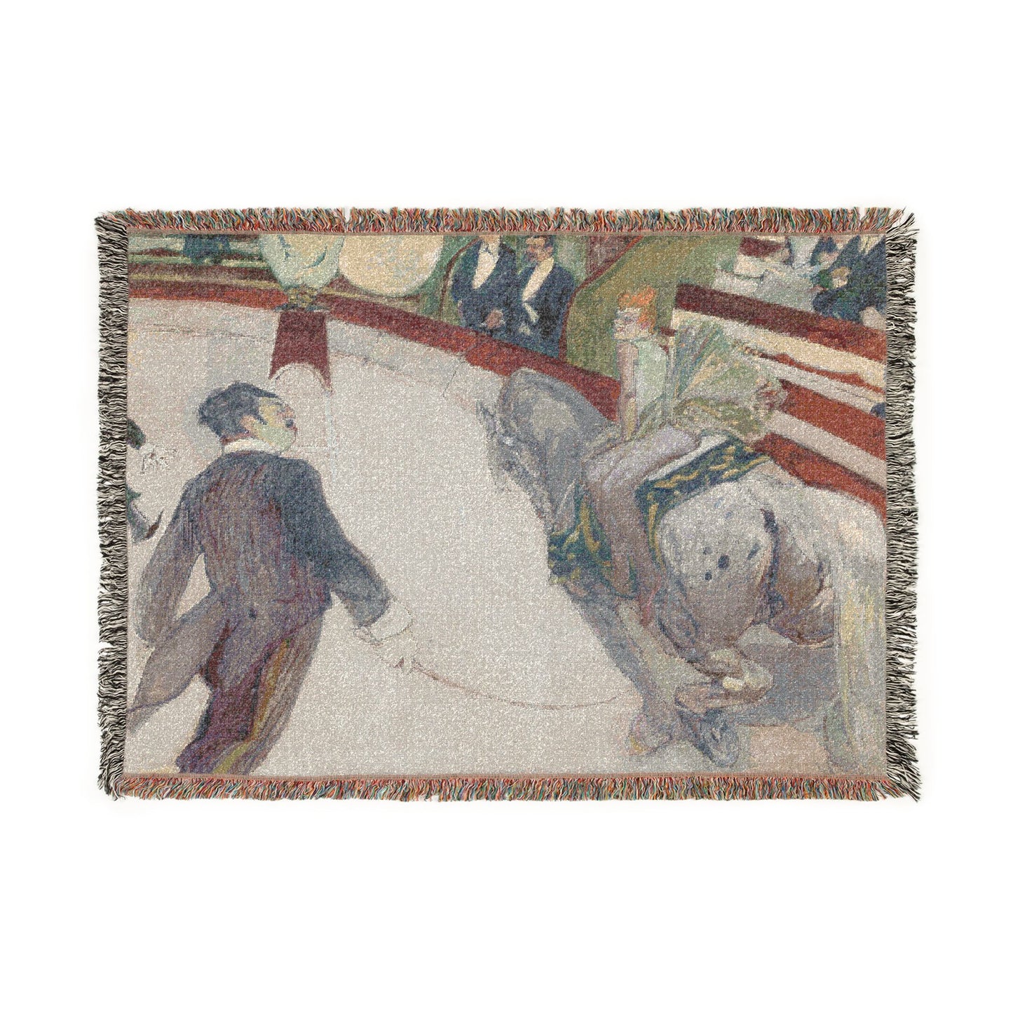Henri de Toulouse-Lautrec - Equestrienne (At the Cirque Fernando) | Woven Tapestry Blanket