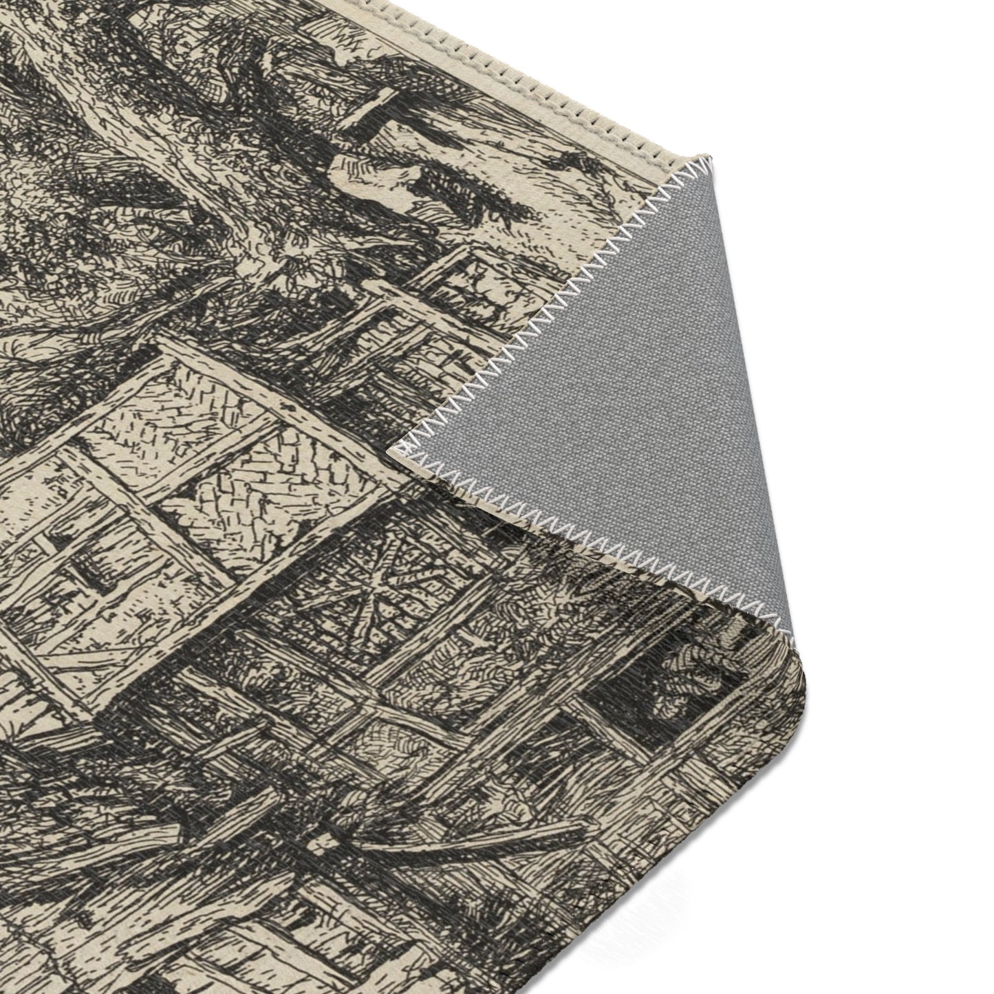 Jacob van Ruisdael - The Little Bridge | Area Rug
