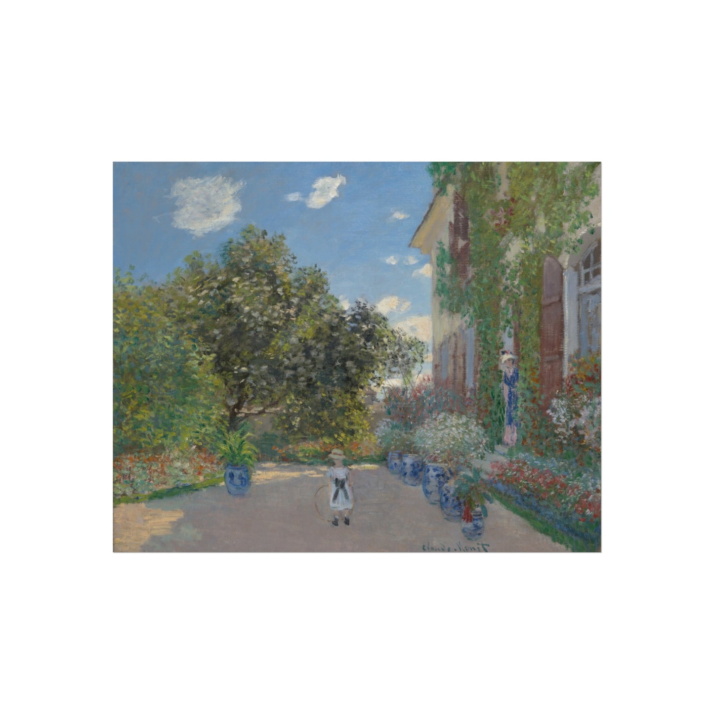 Claude Monet - The Artist's House at Argenteuil | Fine Art Poster