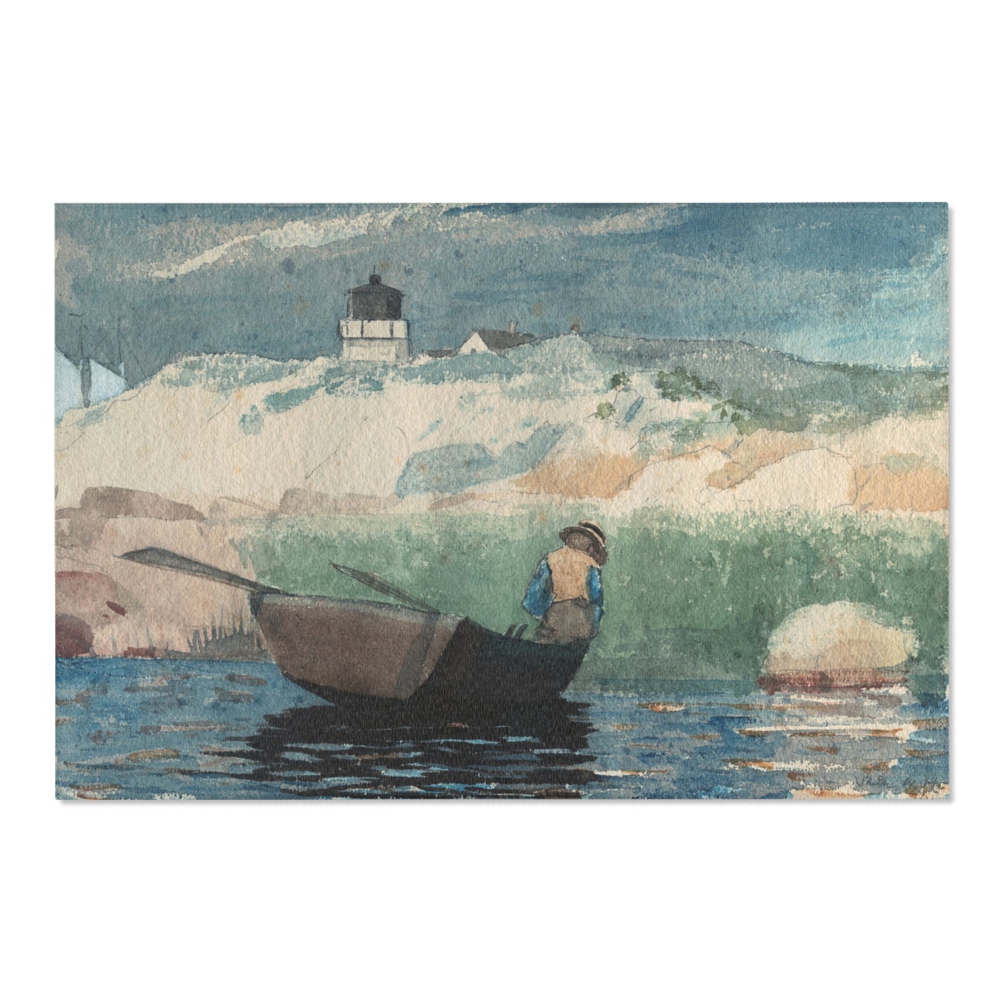 Winslow Homer - Boy in Boat, Gloucester | Area Rug