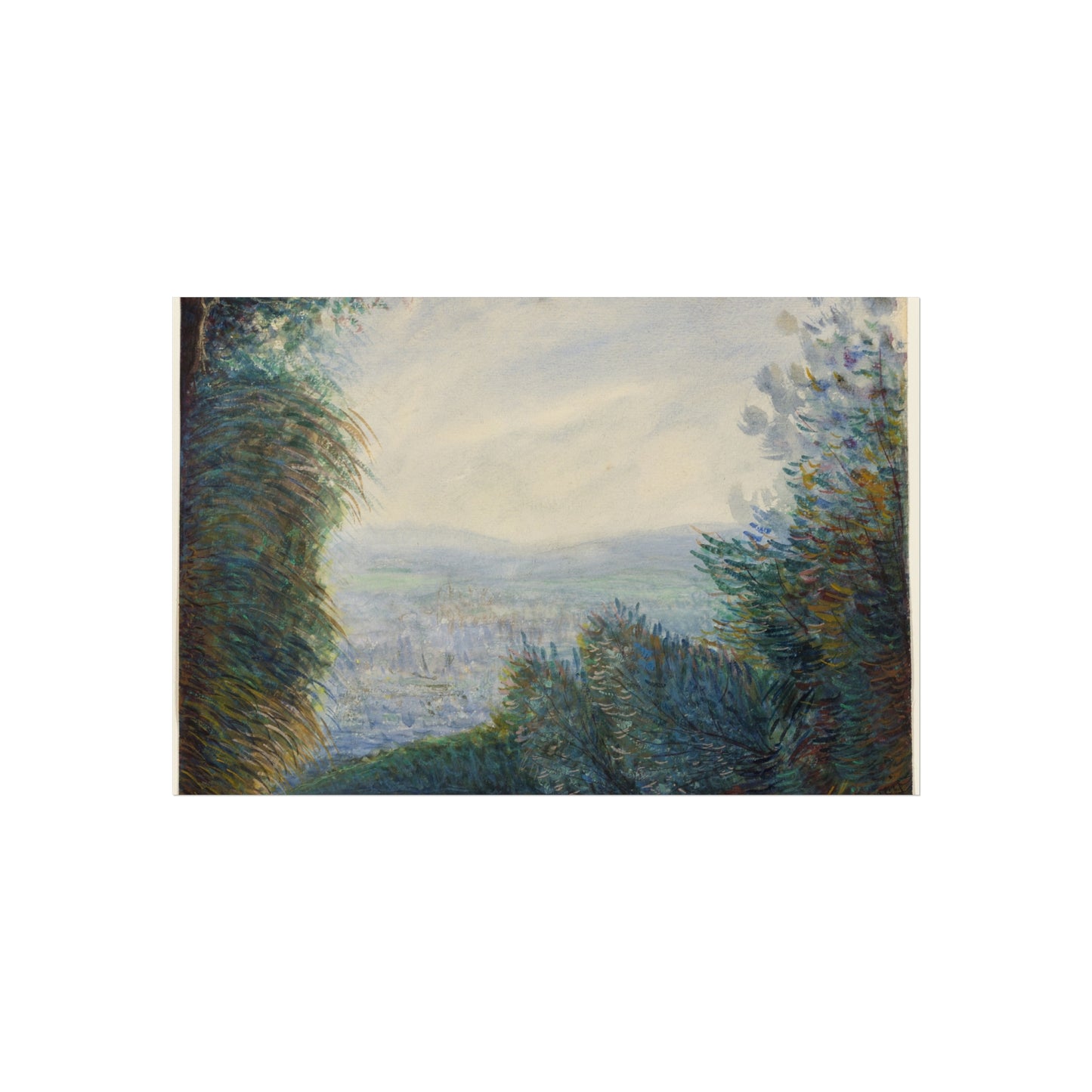 Pierre-Auguste Renoir - The Auvers Valley on the Oise River | Fine Art Poster