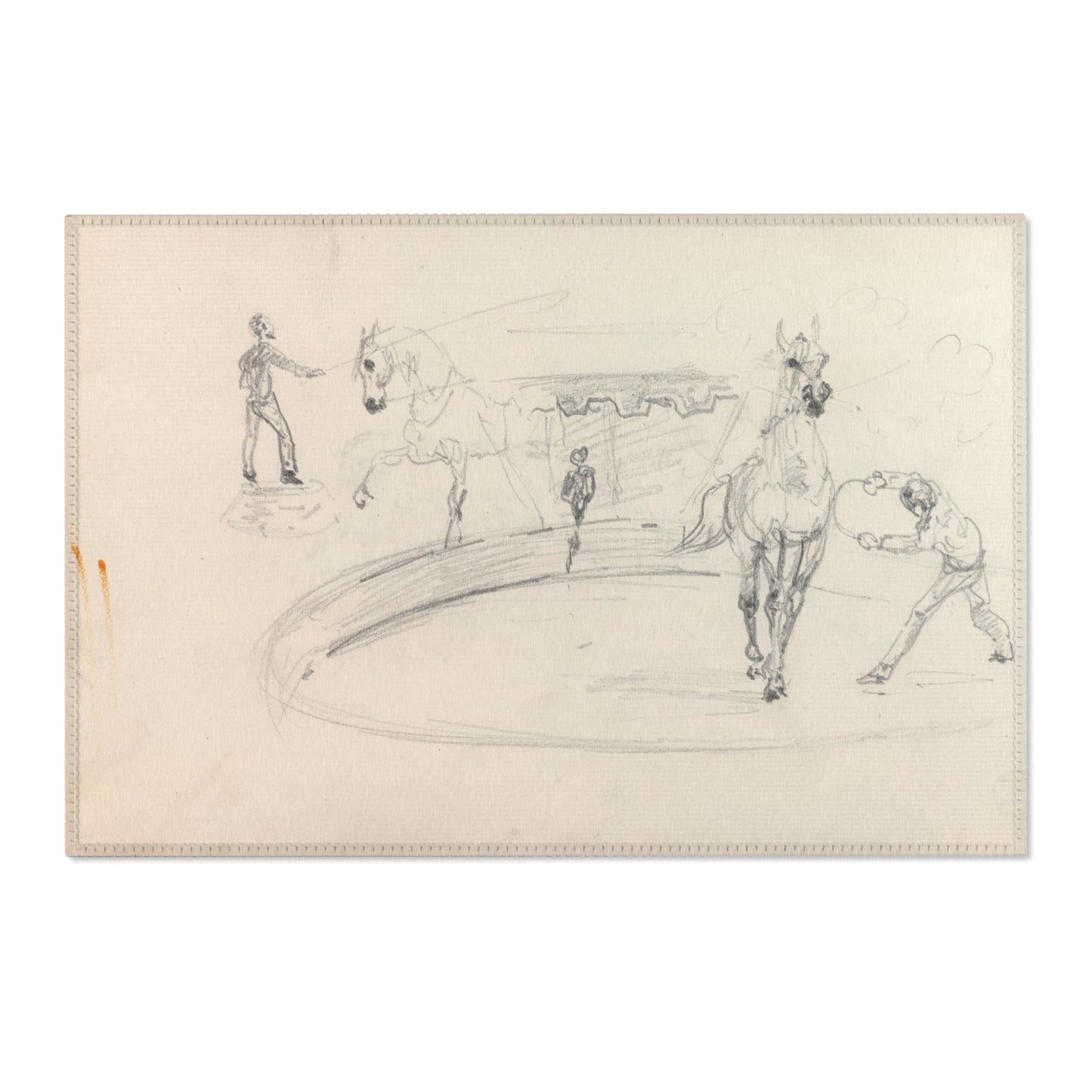 Henri de Toulouse-Lautrec - Sketchbook, 1880 | Area Rug