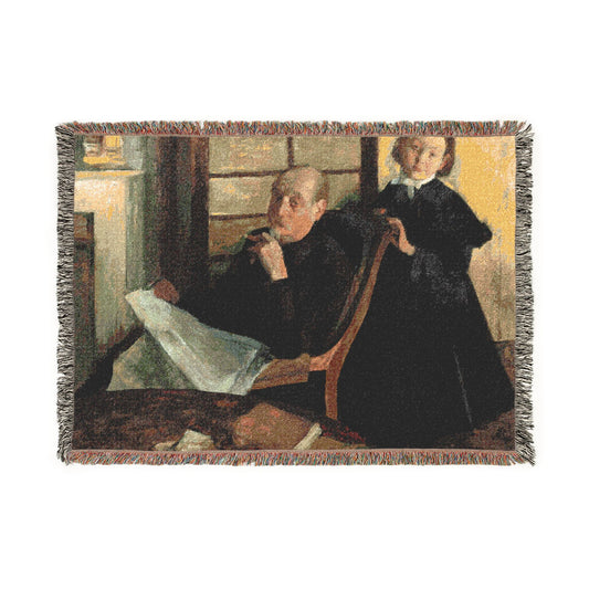 Henri Degas and His Niece Lucie Degas — Degas Tapestry Blanket