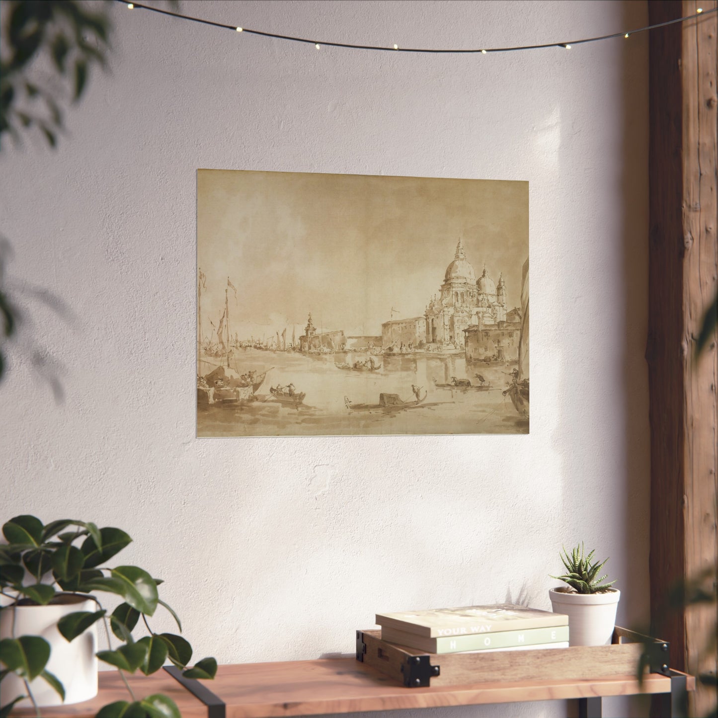 Imitator of Francesco Guardi - Bacino di San Marco with the Dogana del Mare and Santa Maria della Salute | Fine Art Poster