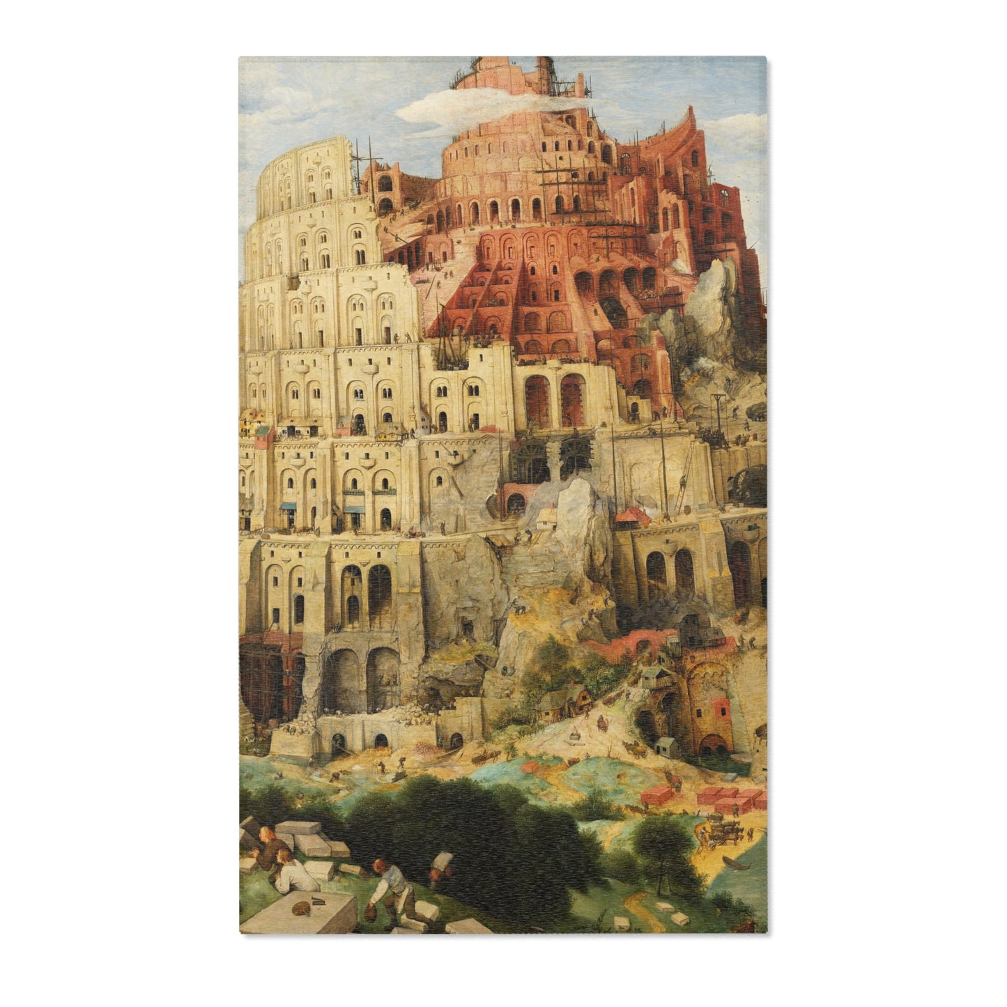 Pieter Bruegel the Elder - The Tower of Babel (Vienna) - Google Art Project - edited | Area Rug
