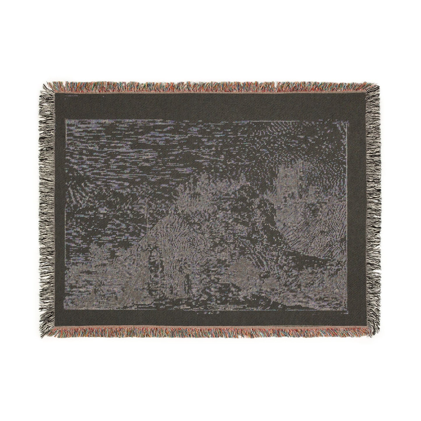 Canaletto - Landscape with the Pilgrim at Prayer, from Vedute | Woven Tapestry Blanket