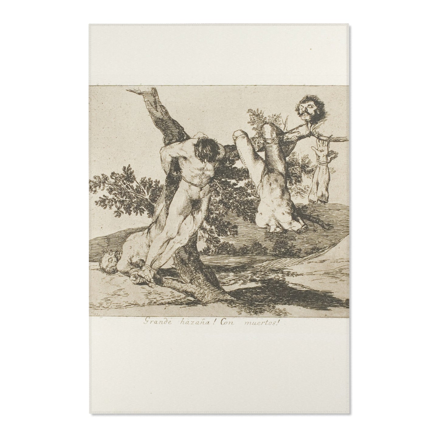 Francisco José de Goya y Lucientes - A Heroic Feat! With Dead Men!, plate 39 from The Disasters of War | Area Rug