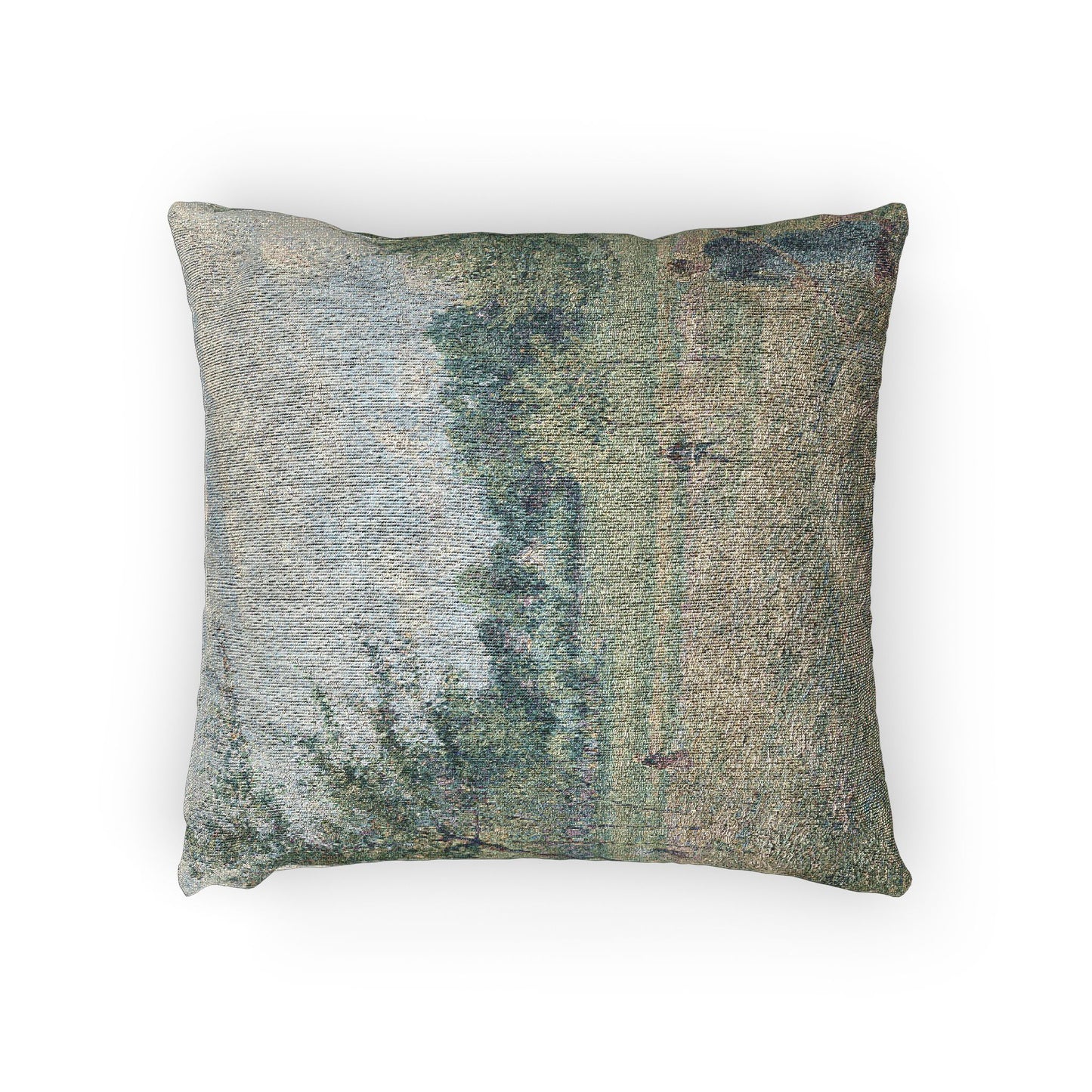 Camille Pissarro - Haymaking at Éragny | Woven Pillow